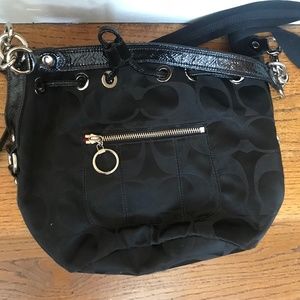 Coach Cinch Black Shoulder Bag